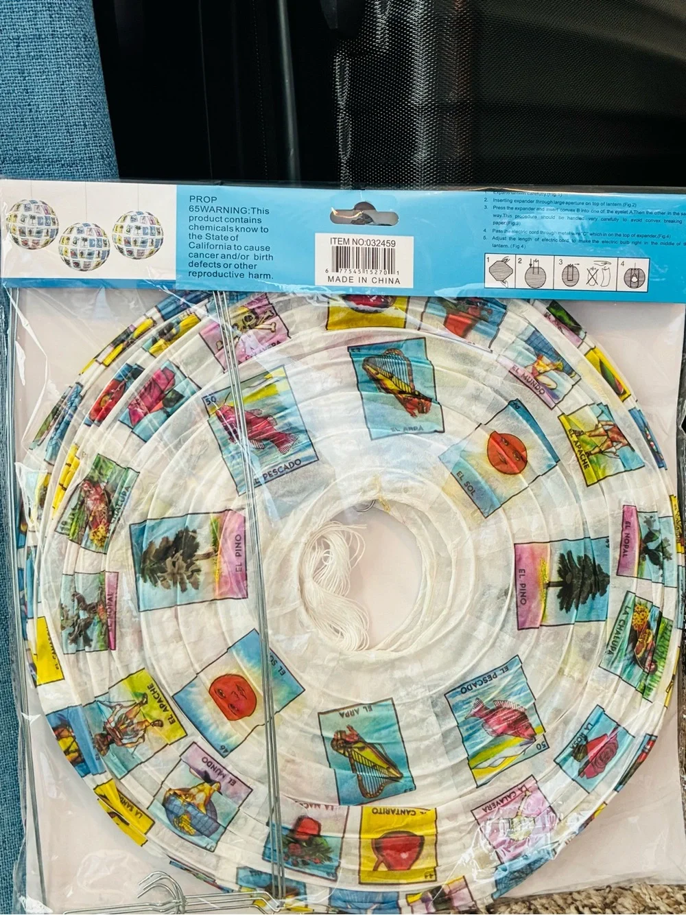 Multicolor Paper Lanterns - 3 Pack